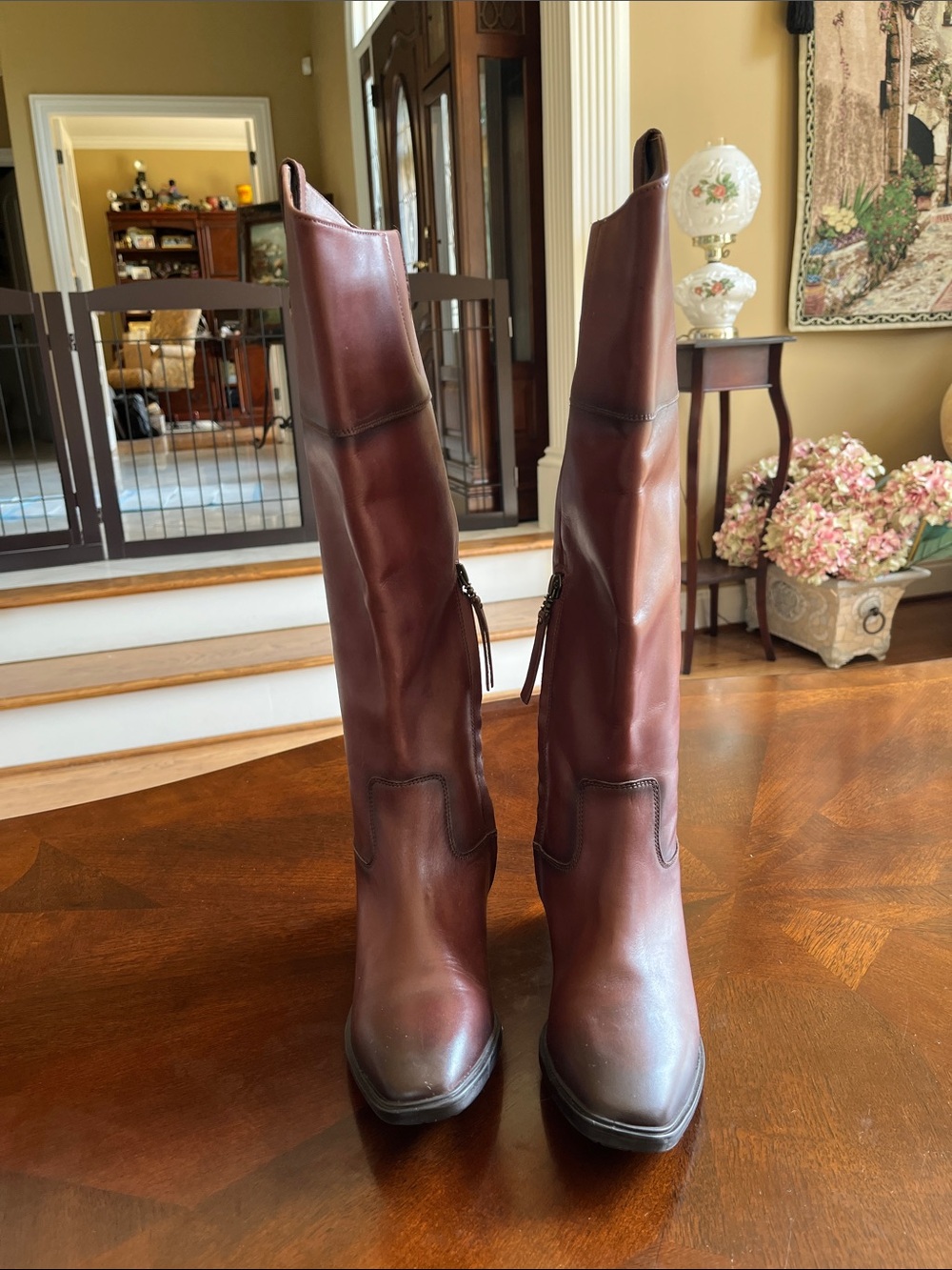 Women's Tall Leather Boots - Brown, Sam Edelman